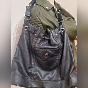 Rachel Zoe drawstring leather bag